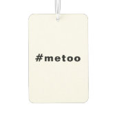 私も、#metoo、プライド白黒車 カーエアーフレッシュナー (裏面)