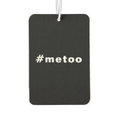私も、#metoo、プライド白黒車 カーエアーフレッシュナー (裏面)