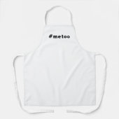 私も、#metoo、プライド白黒 エプロン (正面)