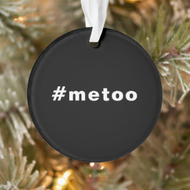 私も、#metoo、プライド白黒 オーナメント