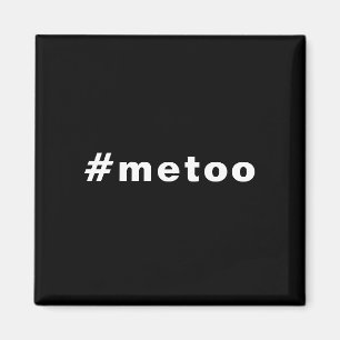 私も、#metoo、プライド白黒 マグネット