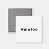 私も、#metoo、プライド白黒 マグネット (正面/裏面)