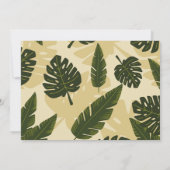 私もBBQ カップルシャワーの庭の写真 招待状 (裏面)