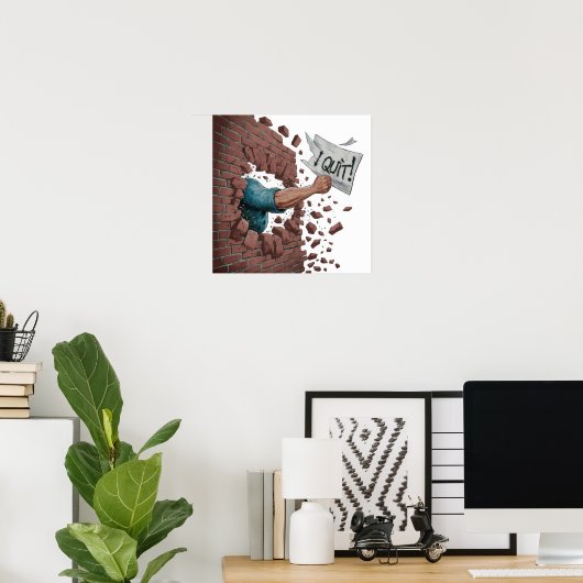 私やめ ポスター (ホームオフィス)