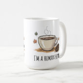 私よくはしゃぐは人間の豆だ – 豆と紅葉 コーヒーマグカップ (正面右)