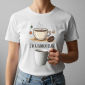 私よくはしゃぐは人間の豆だ – 豆と紅葉 Tシャツ
