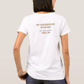 私よりイースト菌の方が社交的 Tシャツ (裏面)