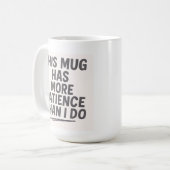 私より忍耐強いマグカップ - ユーモア コーヒーマグカップ (正面左)