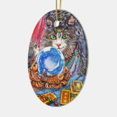 私をあなたの幸運を言うことを許可して下さい セラミックオーナメント (左)