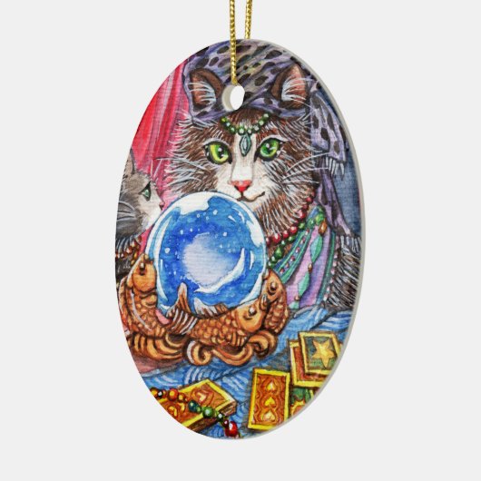 私をあなたの幸運を言うことを許可して下さい セラミックオーナメント (左)