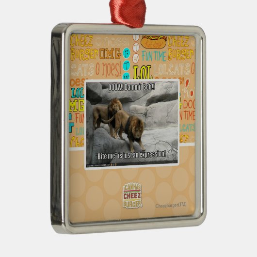 私をありますちょうど表現がかんで下さい! メタルオーナメント (右)