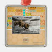 私をありますちょうど表現がかんで下さい! メタルオーナメント (正面)