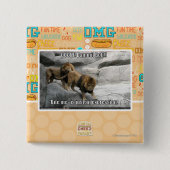 私をありますちょうど表現がかんで下さい! 缶バッジ (正面)