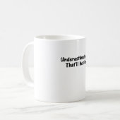 私をおもしろいだと見なす コーヒーマグカップ (正面左)