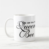 私をおもしろいQueen Bee hipster chicと呼ぶことができる コーヒーマグカップ (左)
