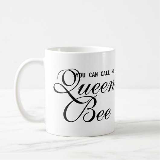 私をおもしろいQueen Bee hipster chicと呼ぶことができる コーヒーマグカップ (左)