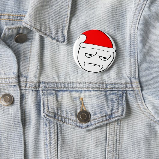 私をからかっているクリスマスのミームあります 缶バッジ (インサイチュ)