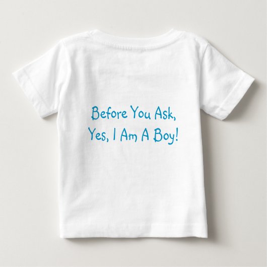 私をかわいければ会えば私のお父さんに考えれば! ベビーTシャツ (裏面)