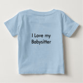 私をかわいければ、見れば私のBabysiを…考えれば ベビーTシャツ (裏面)