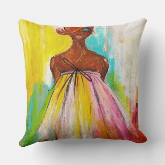 私をかわいらしい着色して下さい クッション (裏面)