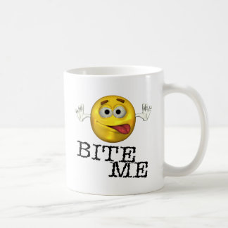 私をかんで下さい! コーヒーマグカップ