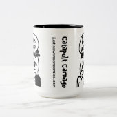 私をくだらないコーヒー・マグ運転します ツートーンマグカップ (中央)