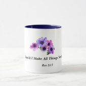 私をさせますすべての事を新しく見て下さい マグカップ (中央)