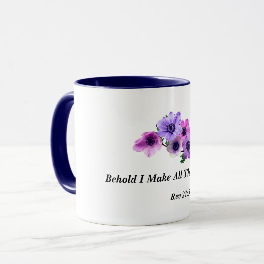 私をさせますすべての事を新しく見て下さい マグカップ (正面左)