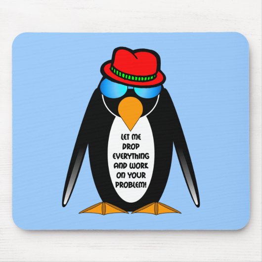 私をすべてを落とし、あなたの問題に取り組むことを許可して下さい マウスパッド (正面)