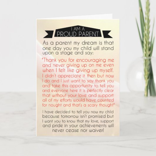 私をそう思誇りを持ったう サンキューカード (正面)