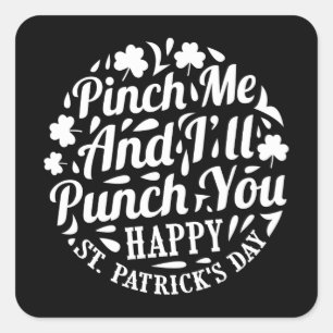 私をつねって、私はあなたをハッピーSt patricks day スクエアシール