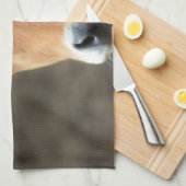 私をですジャージーかわいらしい牛考えません キッチンタオル (四つ折り)