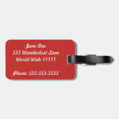 私をどこかの荷物タグに連れて行ってください ラゲッジタグ (裏面横)