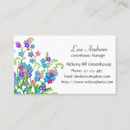 私をない庭の花の名刺忘れて下さい 名刺