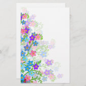 私をない庭の花の文房具忘れて下さい 便箋 (正面/裏面)