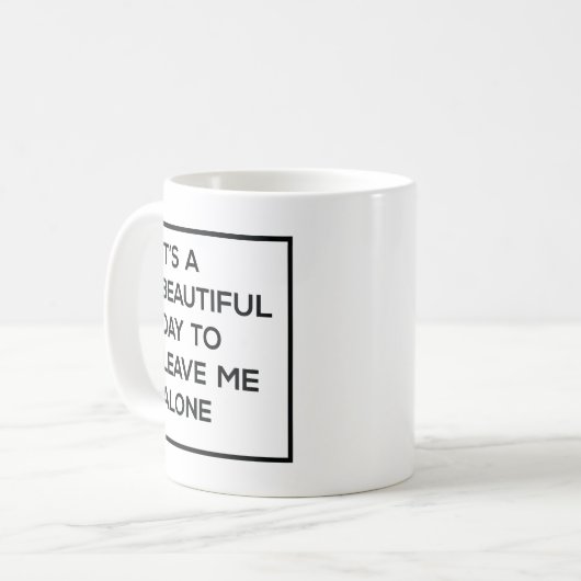 私をない気分で放っておく美しい日 コーヒーマグカップ (正面左)