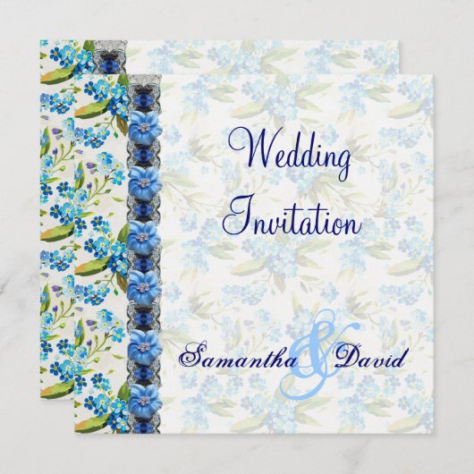 私をない結婚式招待状カード忘れて下さい 招待状 (正面/裏面)