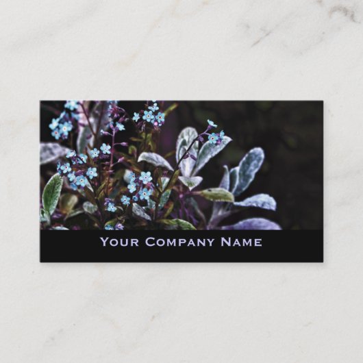 私をない花のカスタムな名刺忘れて下さい 名刺 (正面)