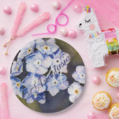 私をない花のパーティーのモノグラム忘れて下さい ペーパープレート (パーティー)