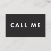 私をはっきりしたでモダンなネットワーキングの名刺と電話して下さい 名刺 (正面)