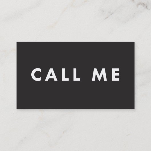 私をはっきりしたでモダンなネットワーキングの名刺と電話して下さい 名刺 (正面)