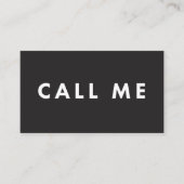 私をはっきりしたでモダンなネットワーキングの名刺と電話して下さい 名刺 (正面)