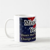 私をまだ恋しく思って下さいか。 コーヒーマグカップ (左)