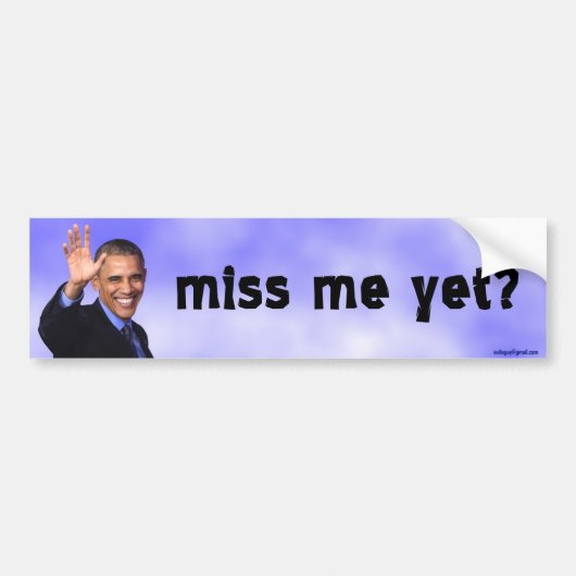 私をまだ恋しく思って下さいか。 バンパーステッカー (正面)