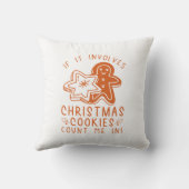 私をもし含むクリスマスのクッキー クッション (裏面)