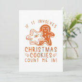私をもし含むクリスマスのクッキー サンキューカード (スタンド正面)