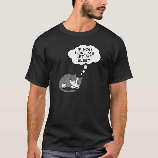 私をもし愛して眠らせてくれ Tシャツ (正面)