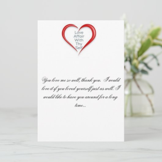 私をよく愛するためにありがとう、愛して下さい サンキューカード (スタンド正面)