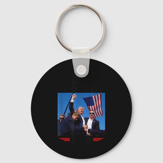私をより強くするトランプ2024 キーホルダー (正面)