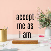 私をアクリルのサインとして受け入れる アクリルサイン (ウェディング)